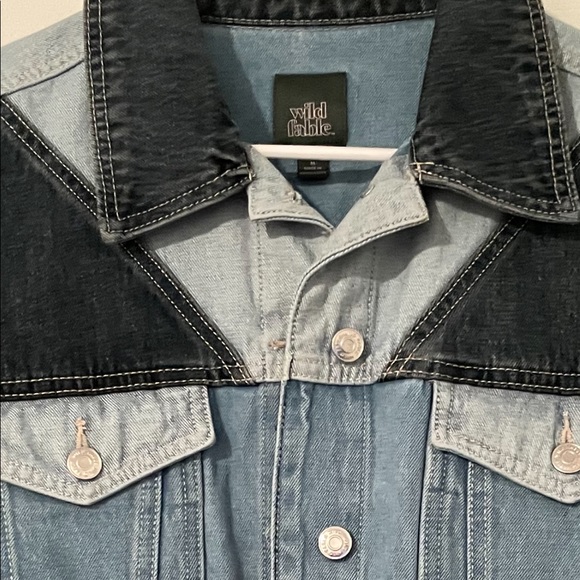 Patchwork Cropped Denim Jacket - Picture 5 of 5